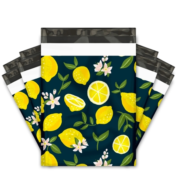 100 pc Lemon THEMED POLYMAILER Cards Stickers  BUNDLE - Picture 3 of 8